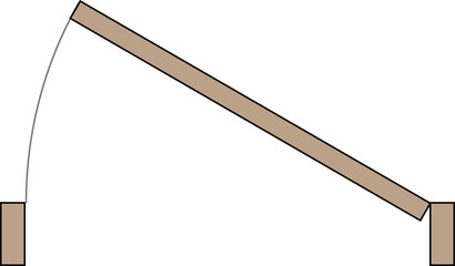 Door for floor plan top view. Architectural element for interior project. Door for scheme of apartments. Construction symbol, graphic design element, blueprint, map.. PNG