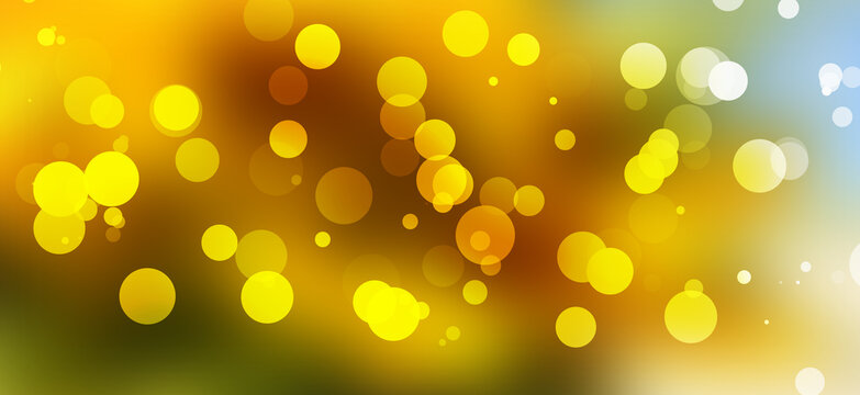 yellow bokeh background with bubbles