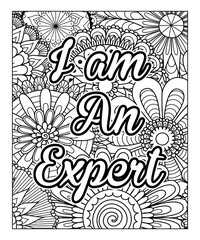 Best Affirmation and mativational coloring pages