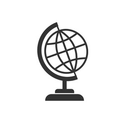 Globe icon. Global planet earth vector ilustration.