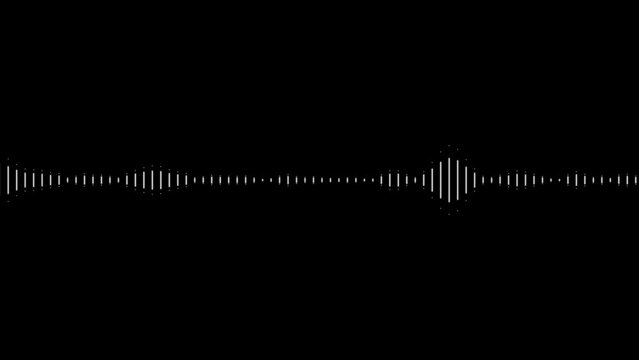 Audio line waveform spectrum animation.