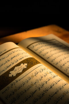 Islamic background vertical photo. The Holy Quran and Ya-Sin Surah