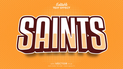 Editable Text Effects for American Football Sports Events Team