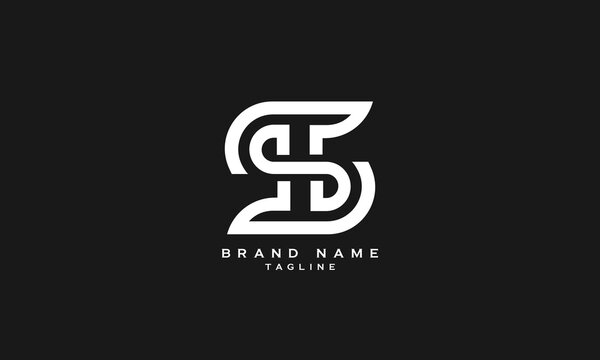 SHB, QSB, SH, HS, Abstract initial monogram letter alphabet logo design