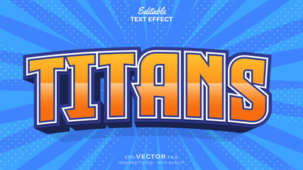 Editable Text Effects for American Football Sports Events Team