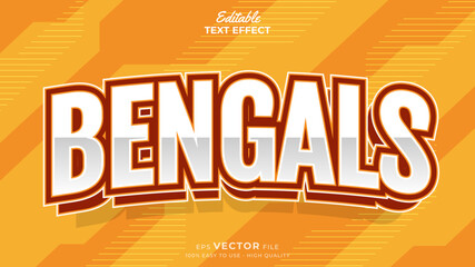 Obraz premium Editable Text Effects for American Football Sports Events Team