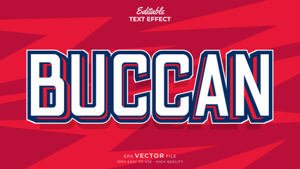 Editable Text Effects for American Football Sports Events Team