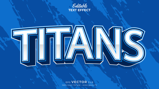 Editable Text Effects for American Football Sports Events Team