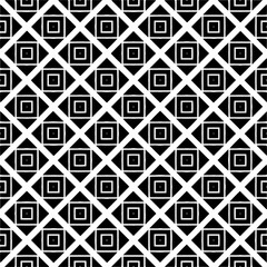 Vector pattern in geometric ornamental style. Black and white color.Seamless pattern.