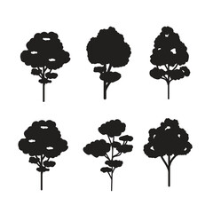 	
Tree Silhouette Illustration Set