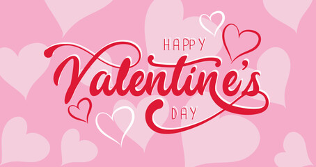 happy valentine's day typography