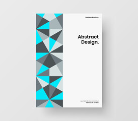 Trendy geometric pattern company cover illustration. Minimalistic banner design vector concept.