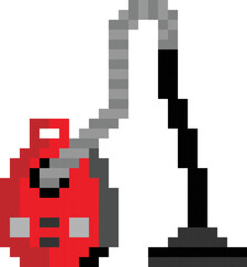 Vacuum Cleaner pixel art vector