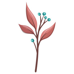 Wildflower Illustration. Floral Isolated