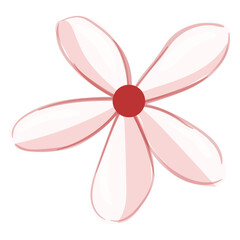 Wildflower Illustration. Floral Isolated