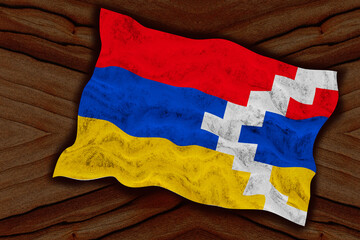 National flag  of Artsakh. Background  with flag  of Artsakh