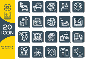 MECHANICAL ICON SET DESIGN