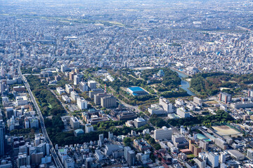 空撮　名古屋城