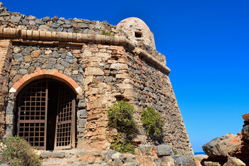 Haupteingang zur venezianischen Festung auf der Imeri Gramvousa, Kreta (Griechenland)