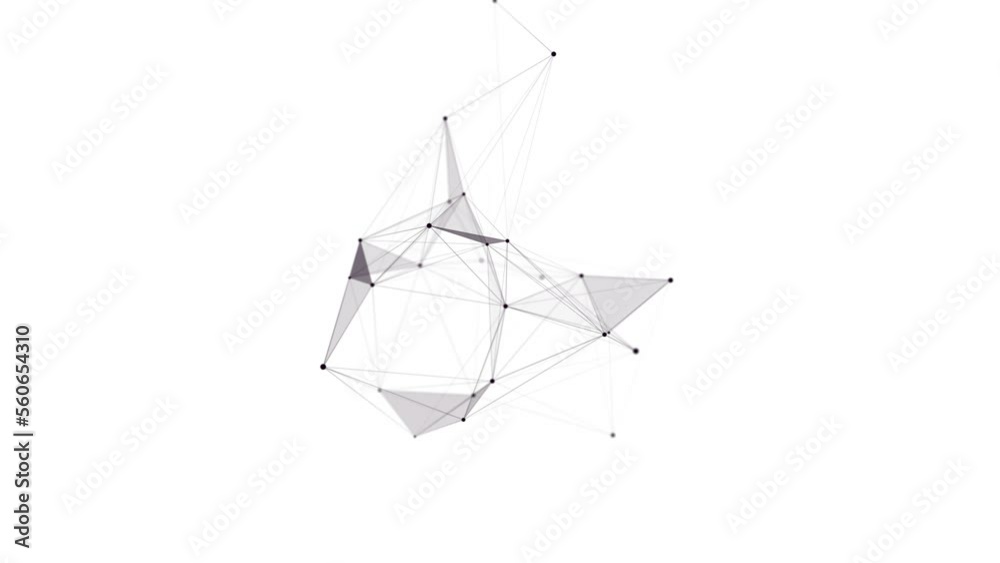 Poster futuristic network connection structure on white background. concept of hi tech and future. communic