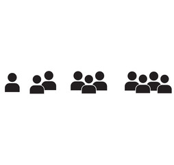 Set of person icon design.