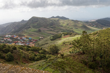 Krajobraz gór Anaga na Teneryfie