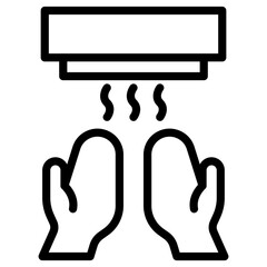 drying hands icon
