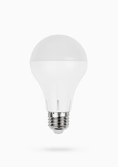 An energy-saving lamp isolated on no white background. Isolate. Isolated lamp for lighting and interior. High quality photo