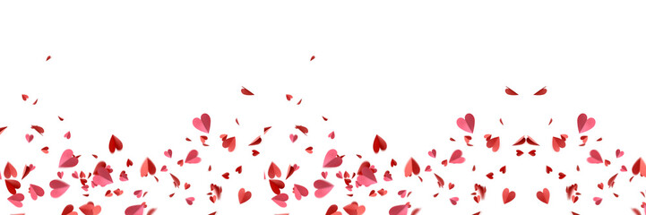 Banner mit Herzen / Valentinstag