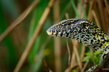 Water Monitor (Varanus nilotica). Kosi Bay. KwaZulu Natal. South Africa - obrazy, fototapety, plakaty