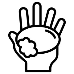 Fototapeta premium holding soap icon