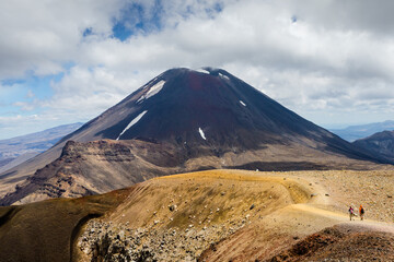 Trail in Tongariro National Park. New Zealand.