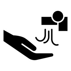 drying hands icon