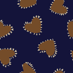 Heart shape seamless pattern design