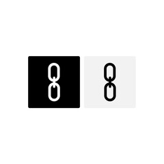 Chain, link icon isolated  background