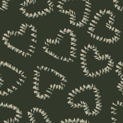 Heart shape seamless pattern design