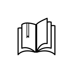 book,icon,line, design ,flat, style,trendy collection,template