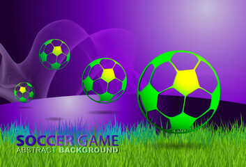 Football championship Abstract light background
