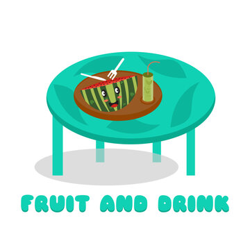 logo for fruits and drinks illustration for your fruit product