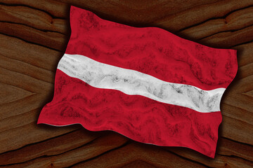 National Flag of Latvia. Background  with flag  of Latvia