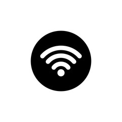 Wifi Icon Editable File with black and white color Vector