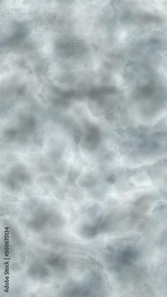Wall mural monochromatic vertical abstract cloudscape background loop