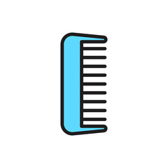 hair comb, icon, color, design,flat, style,trendy collection,template