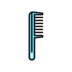 hair comb, icon, color, design,flat, style,trendy collection,template