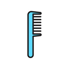 hair comb, icon, color, design,flat, style,trendy collection,template