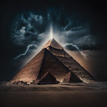 Pyramids of Giza energy conduit