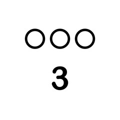 Fototapeta premium maya numerals, icon, line, design,flat, style,trendy collection,template