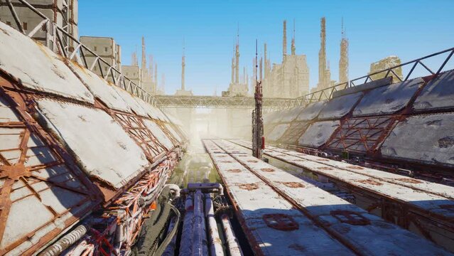 old gas terminal and Gas liquefaction equipment