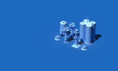 Factory 3D illustration