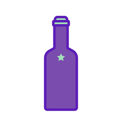 wine bottles, icon, color, design,flat, style,trendy collection,template